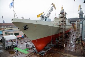 7 ноября: в Калининграде спущен на воду сторожевой корабль «Адмирал Эссен»