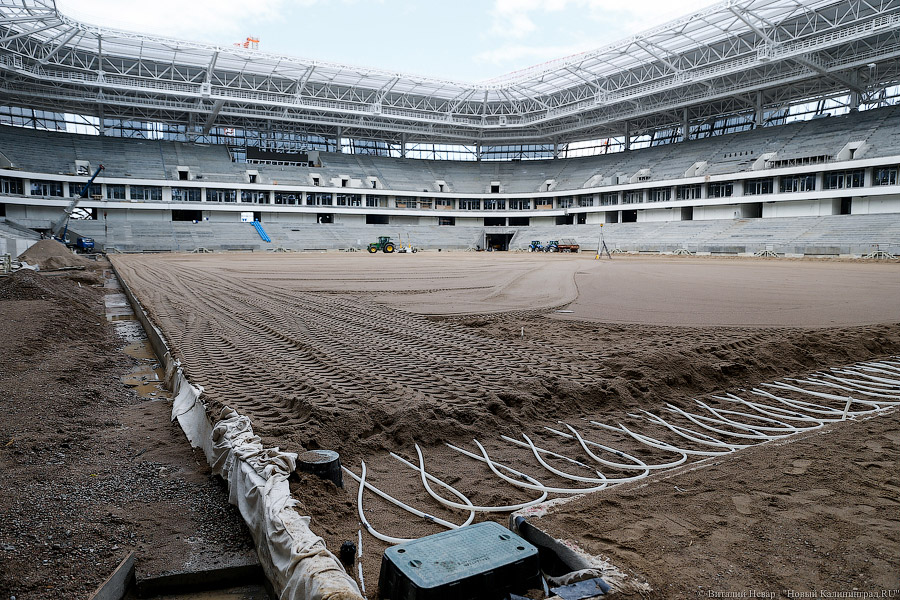 Изгоняющие воду: что увидел вице-премьер Мутко на стадионе к ЧМ-2018