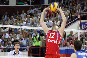 Российские волейболисты одержали в Калининграде вторую победу над сборной Германии