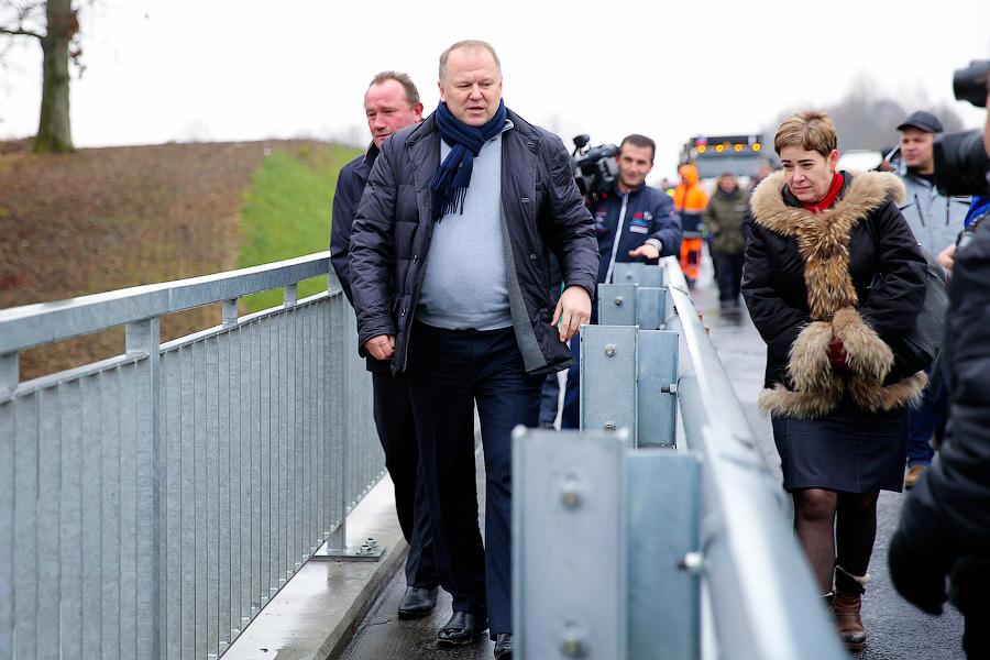 Губернатор открыл «Чертов мост» на трассе из Калининграда в Польшу (фото)