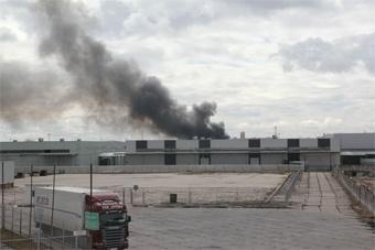На Окружной горит комплекс «Баньки», гостиница сгорела почти полностью