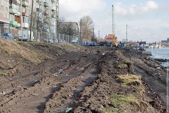 Опять 25: мэрия Калининграда вновь ищет подрядчика для реконструкции набережной Трибуца