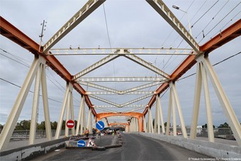 На мосту на Киевской будет работать реверсивное движение