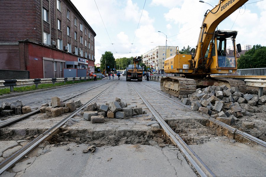 В Калининграде закрыт на реконструкцию мост в центре города