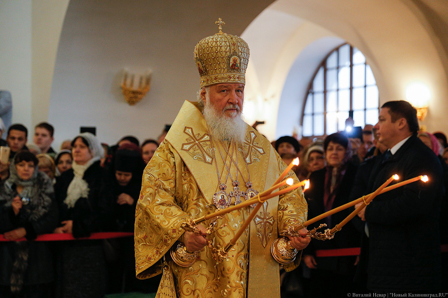 Орден для Николая: патриарх Кирилл освятил новый храм в Гусеве (фото)