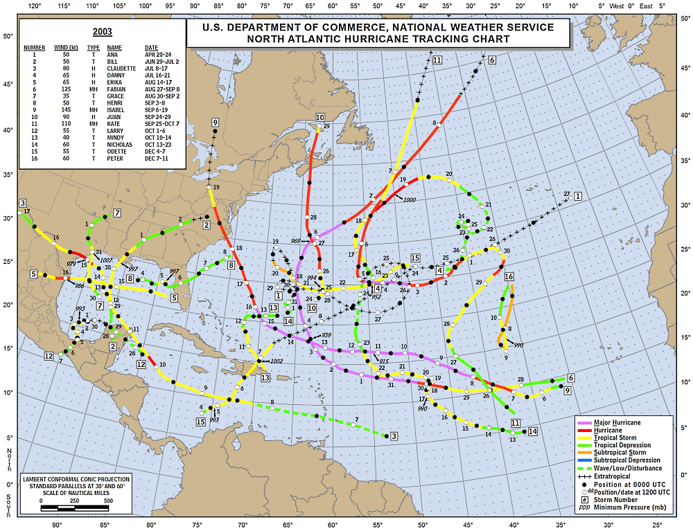 Ураганы 2003 года