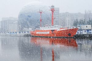 11 февраля: в Калининграде выпал снег