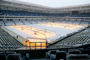 9 февраля: поле стадиона «Калининград» согревают в мороз