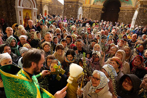 9 апреля: Вербное воскресенье в храме Христа Спасителя в Калининграде