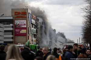 Пожар в калининградском «Гианте»: фоторепортаж с места происшествия