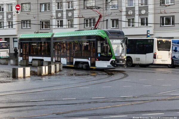 В Калининграде на четыре дня приостановлено движение трамваев № 3 и № 5