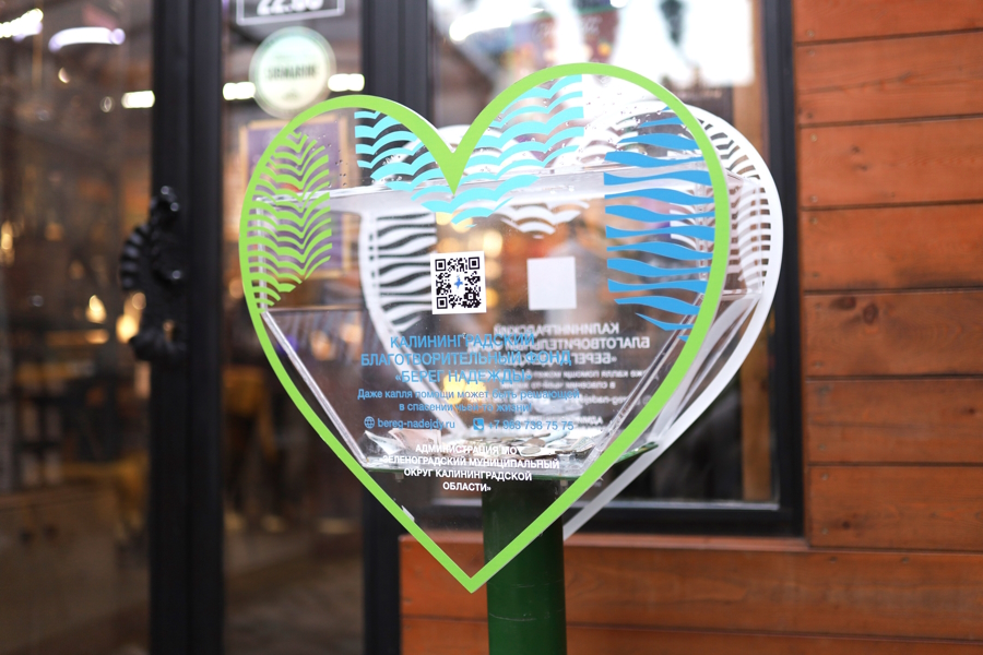 В Зеленоградске установили благотворительные копилки для помощи детям