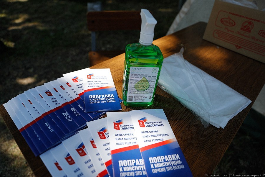 Поправки в палатках: как проходит голосование за изменение Конституции в Балтийске (фото)