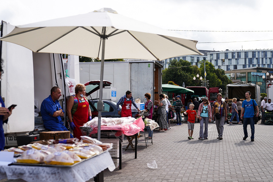 Базар-вокзал: как проходит сельхозярмарка на площади Победы в Калининграде