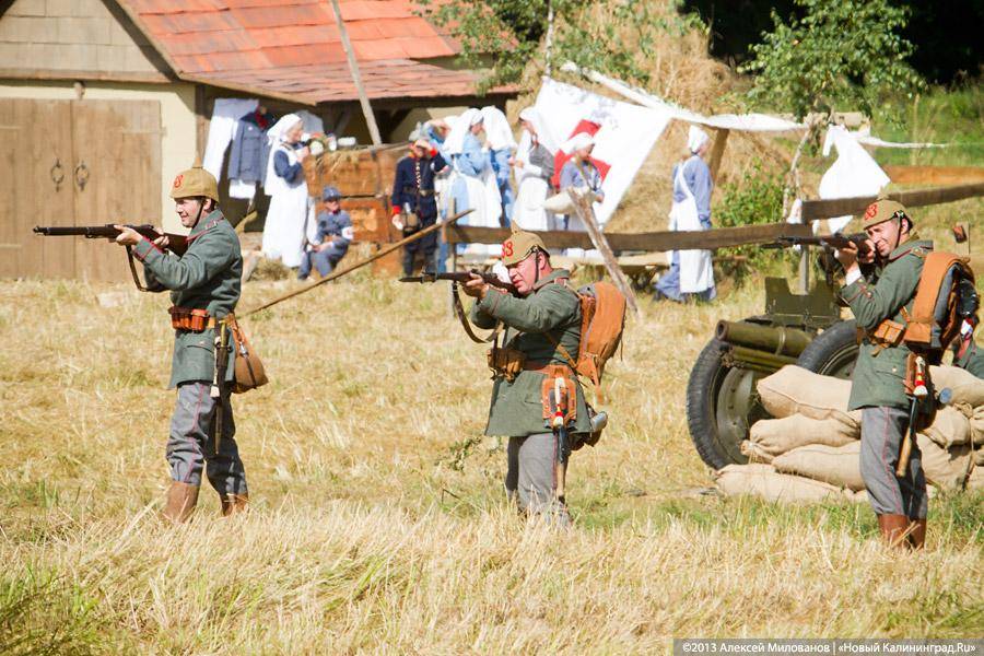 Казаки и броневики: реконструкция сражения Первой мировой войны под Гусевом