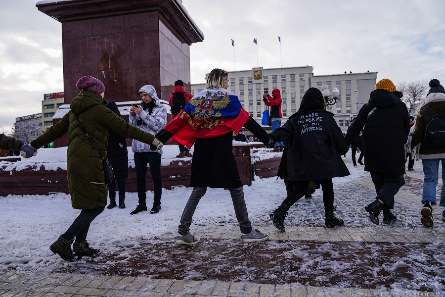 «И ты не бойся»: в Калининграде прошла новая акция в поддержку Навального (фото)