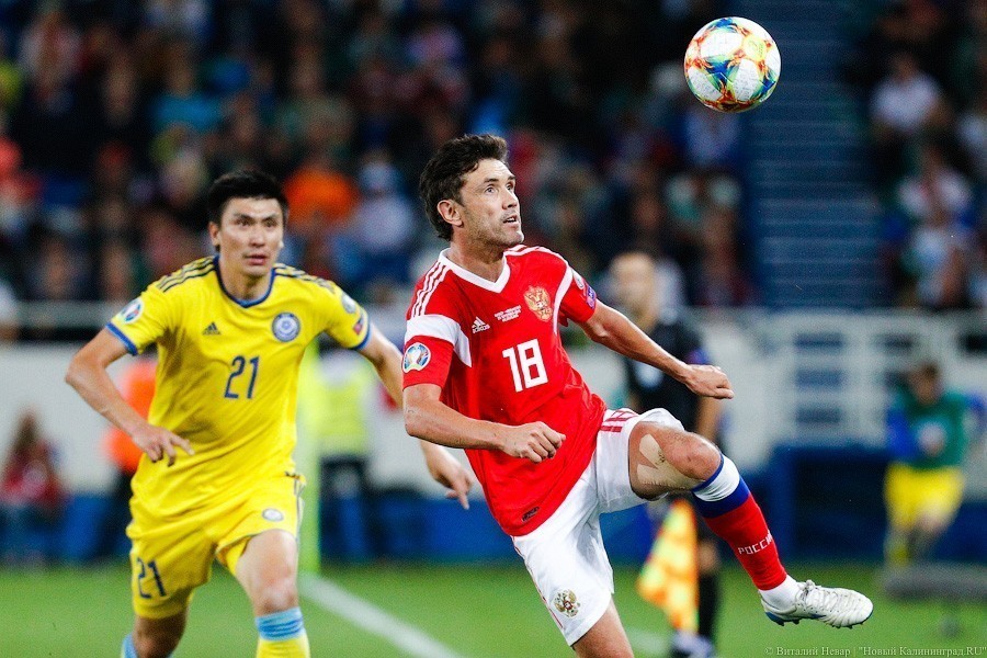 Сборная России дожала Казахстан в Калининграде. Почти вышли на Евро-2020 (фото)