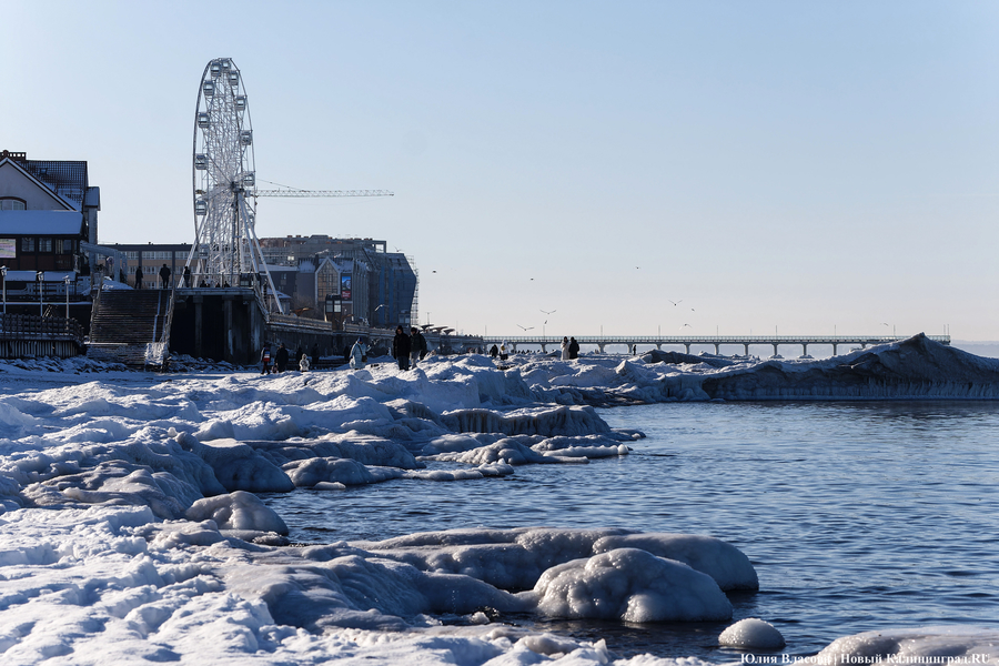 Балтика во льдах: как выглядит побережье после рекордных морозов