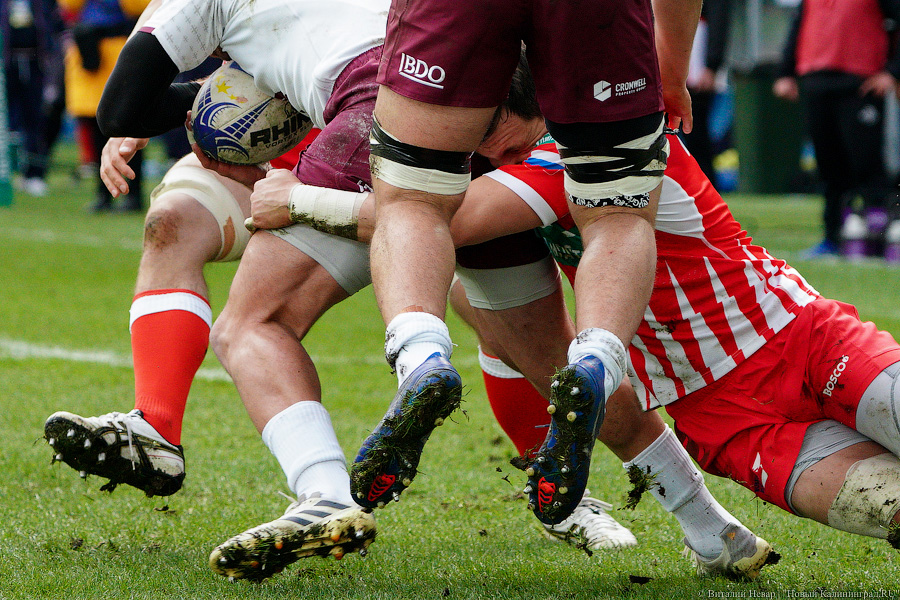 На стадионе «Калининград» снова сыграли в регби. Вот как Россия проиграла Грузии