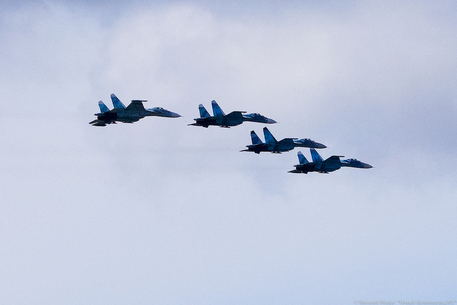 Пробки с воздуха: как прошла генеральная репетиция парада в Калининграде (фото)