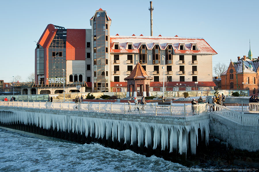 Сцены у моря: как выглядит променад в Зеленоградске после шторма