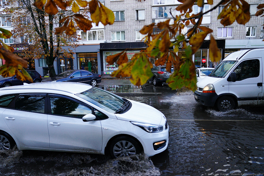 Другой берег улицы: Калининград затопило после шторма (да, опять)