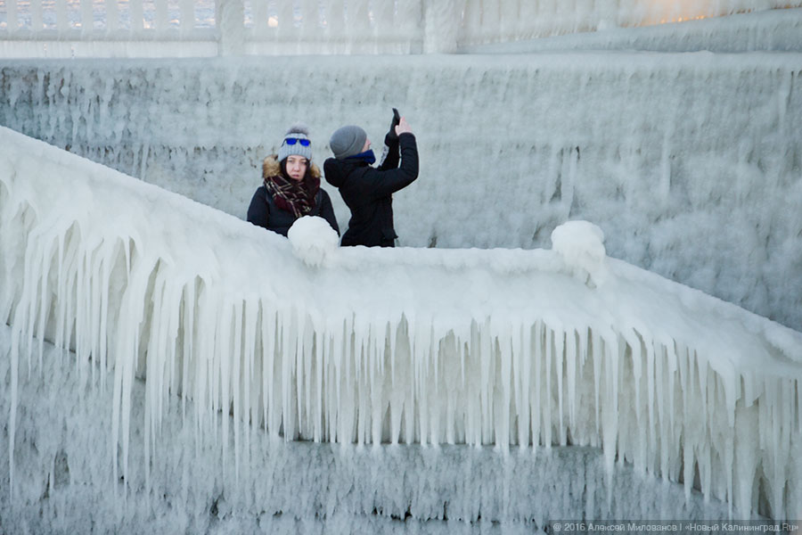 Сцены у моря: как выглядит променад в Зеленоградске после шторма
