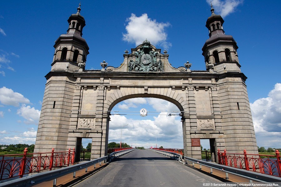 На мосту Королевы Луизы в Советске вводится реверсивное движение из-за ремонта