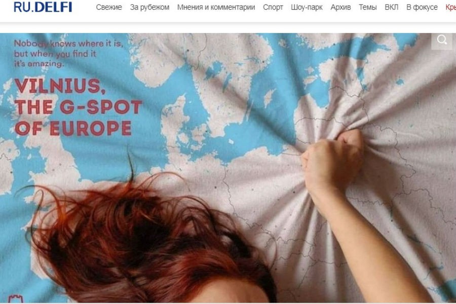 Новая рекламная компания Вильнюса преподносит его как «европейскую точку G»