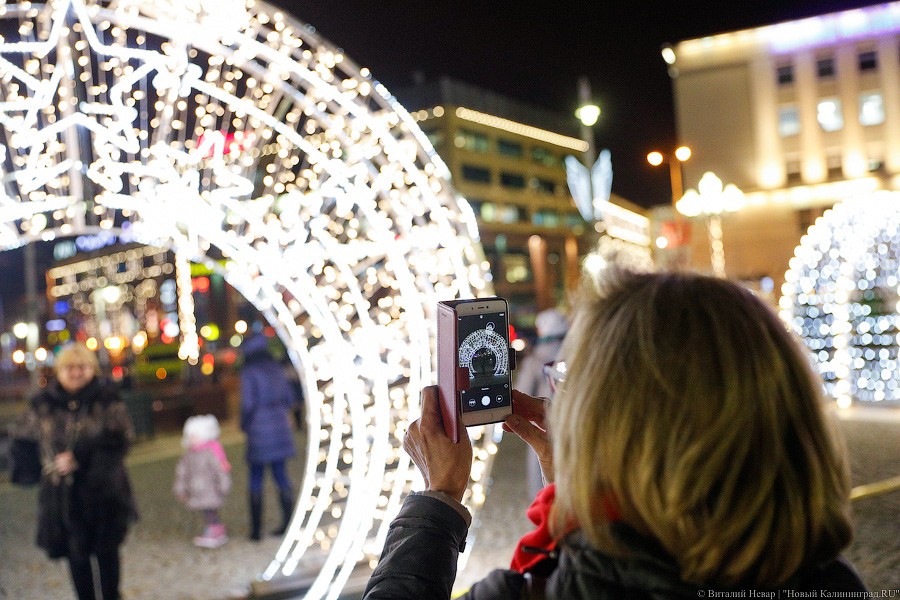 Открути оленю ушко: центр Калининграда украсили к Новому году (фото)
