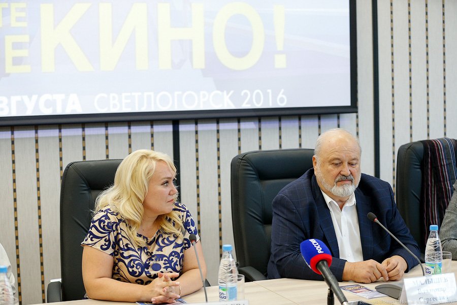 Светлана Кондратьева, врио министра культуры Калининградской области и Владимир Малышев, первый президент кинофестиваля «Балтийские дебюты». Фото — Виталий Невар, «Новый Калининград.Ru» 