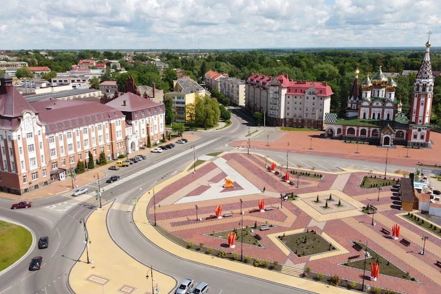 Центр Гусева перекрывают из-за репетиций парада