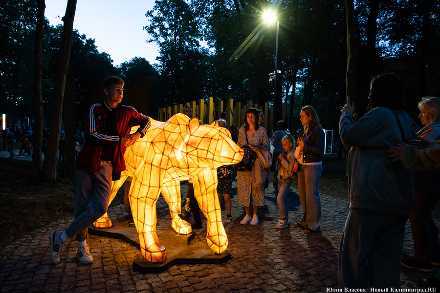 Яркая точка притяжения: как в Гурьевске открывали «Парк света» (фото)