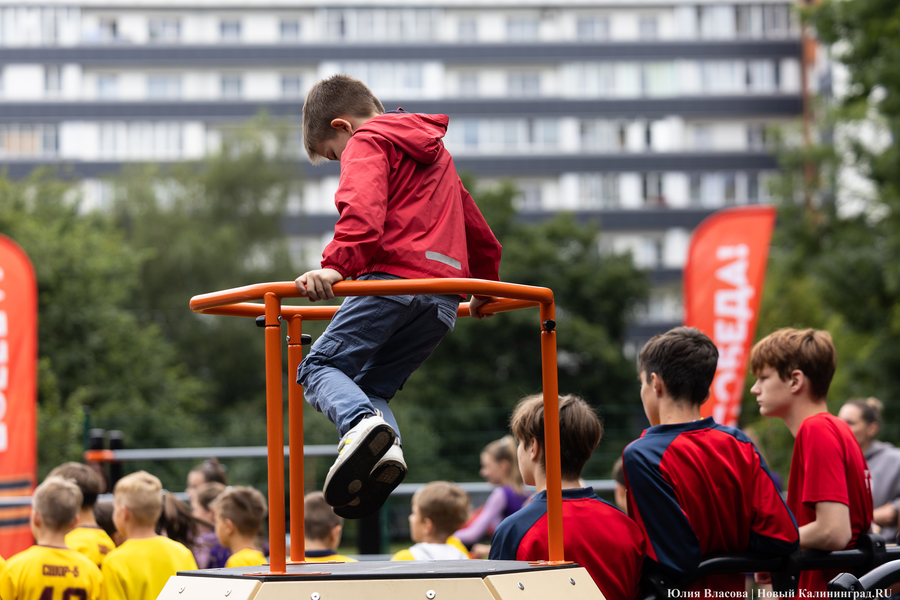 В Калининграде во второй раз за пятилетку открыли спортплощадку на Трибуца (фото)