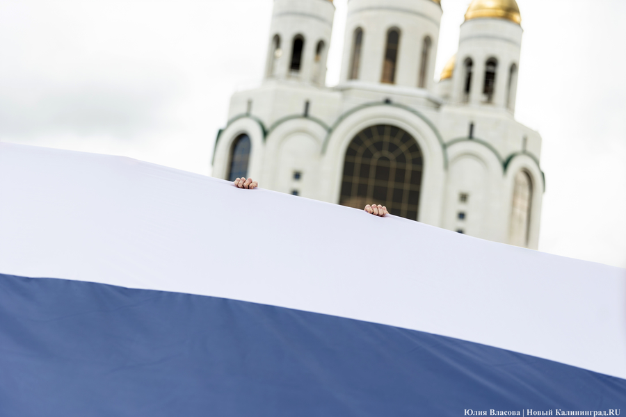 Триколор объединяет: как Калининград отметил День Государственного флага 