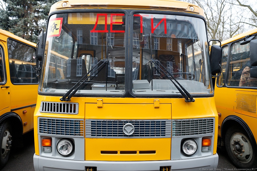 Две школы Гусева получили новые автобусы