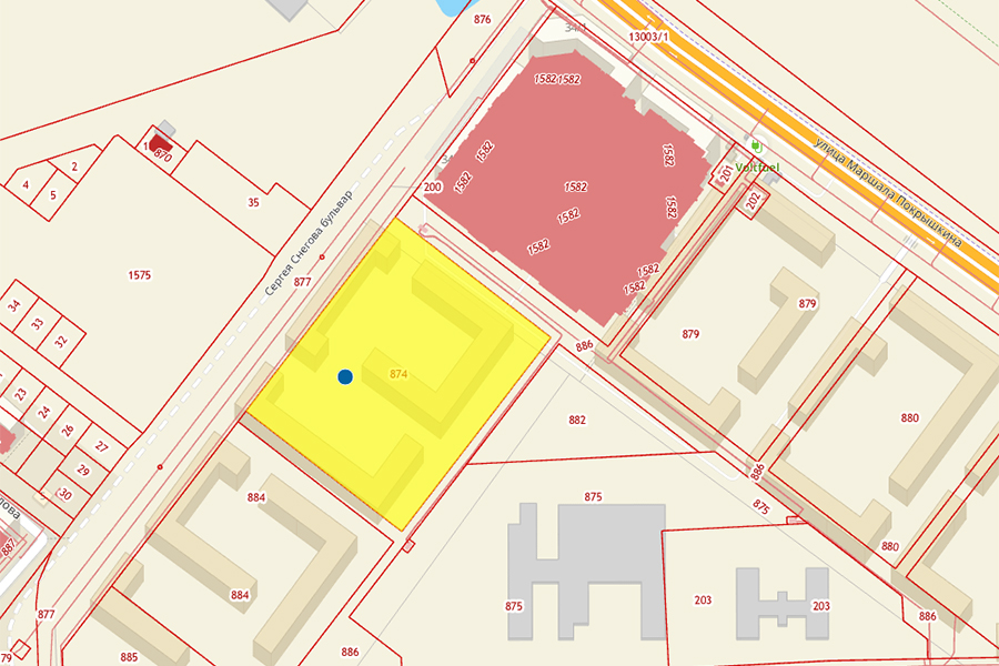 Изображение из публичной кадастровой карты
