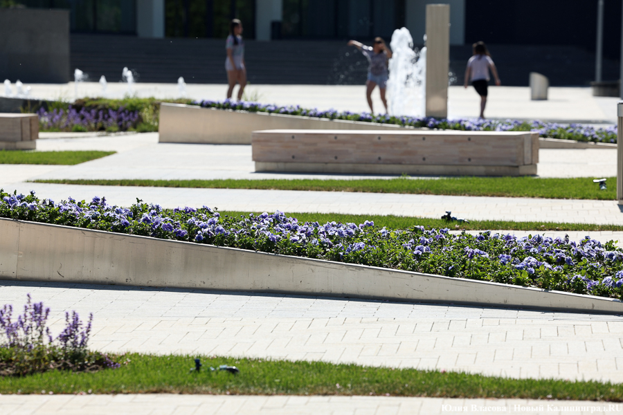 На площади у Дома искусств завершается благоустройство. Вот как она выглядит (фото)