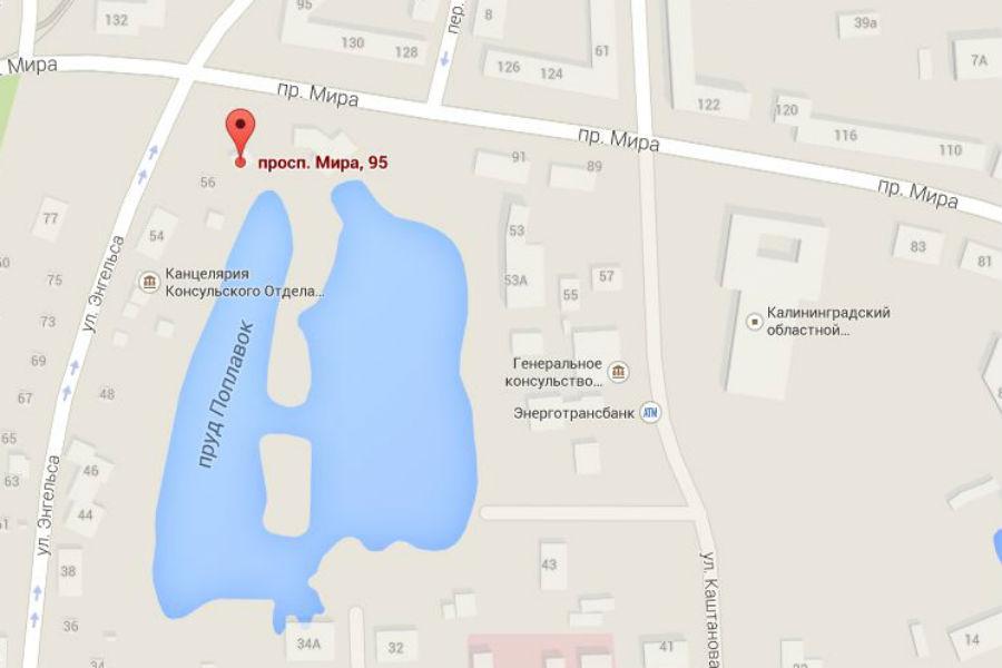 Скриншот с гугл-карты