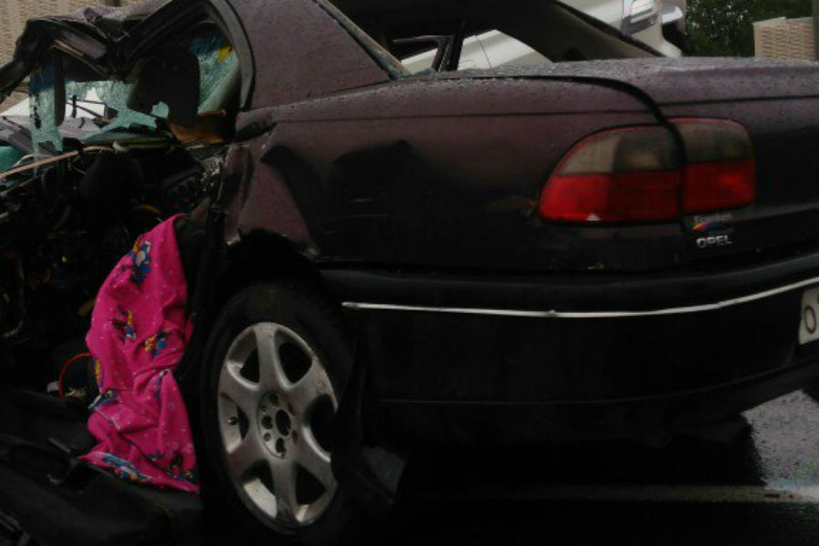 В попавшем в ДТП на Южном обходе авто находился грудной ребенок