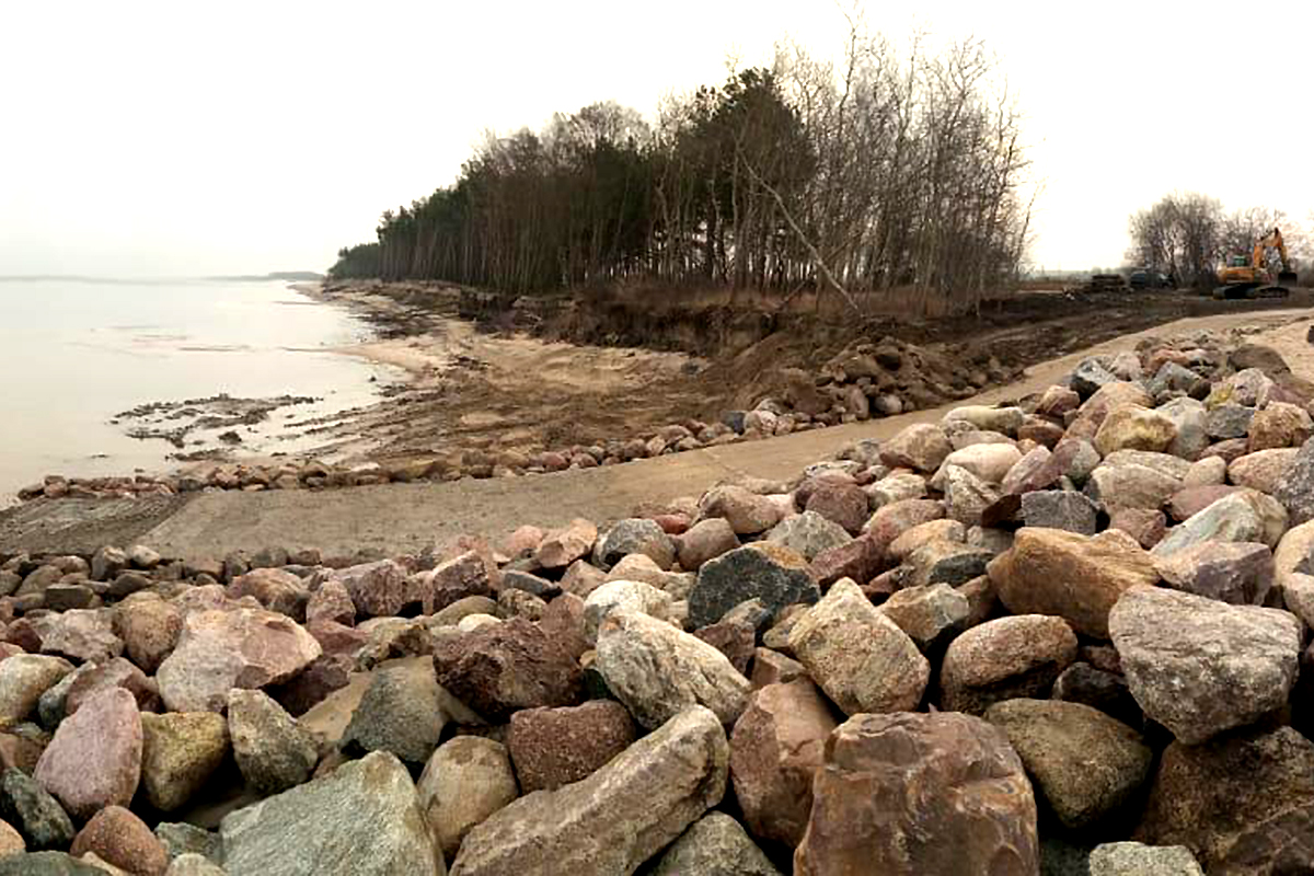 Власти отчитались об оборудованном слипе для рыбаков в Куликово