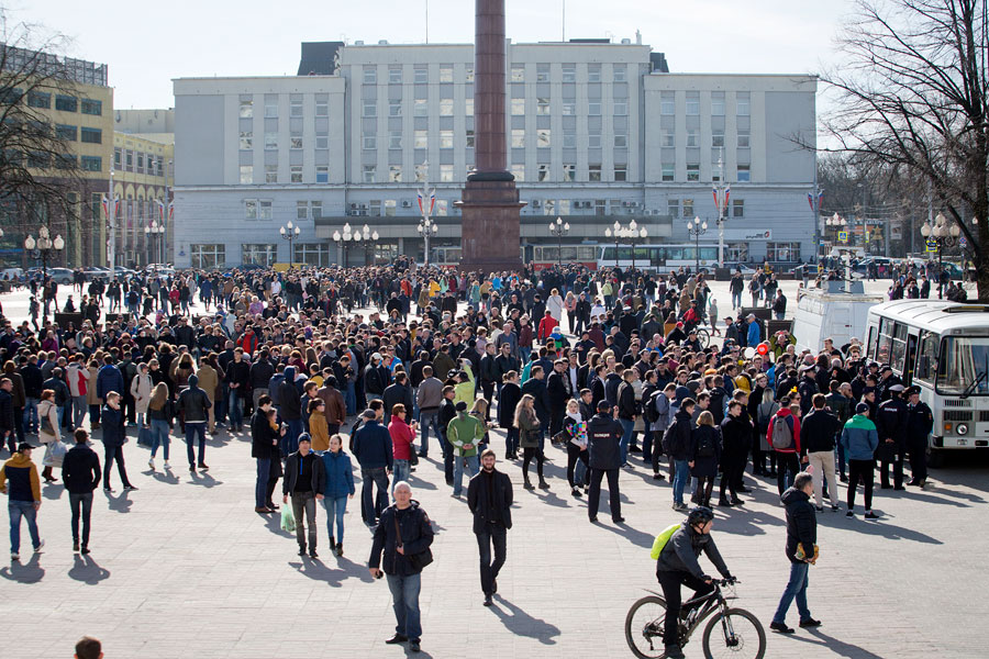 В Калининграде полиция пообещала отпустить задержанных после митинга