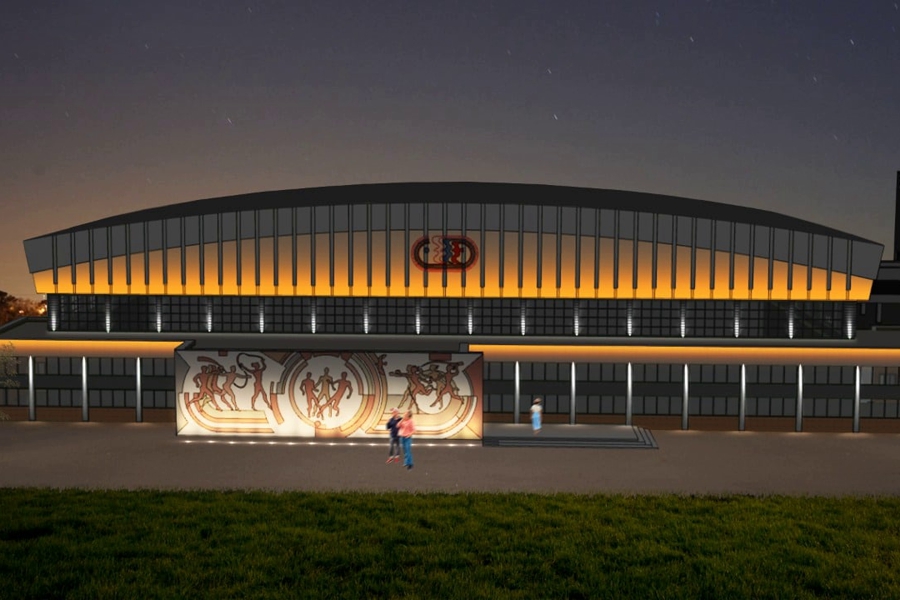 Власти показали варианты подсветки спорткомплекса «Юность» (фото) (видео)