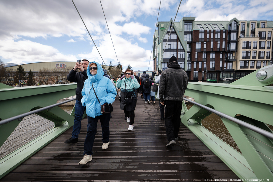 От музея до острова: как в Калининграде открывали Философский мост (фото)