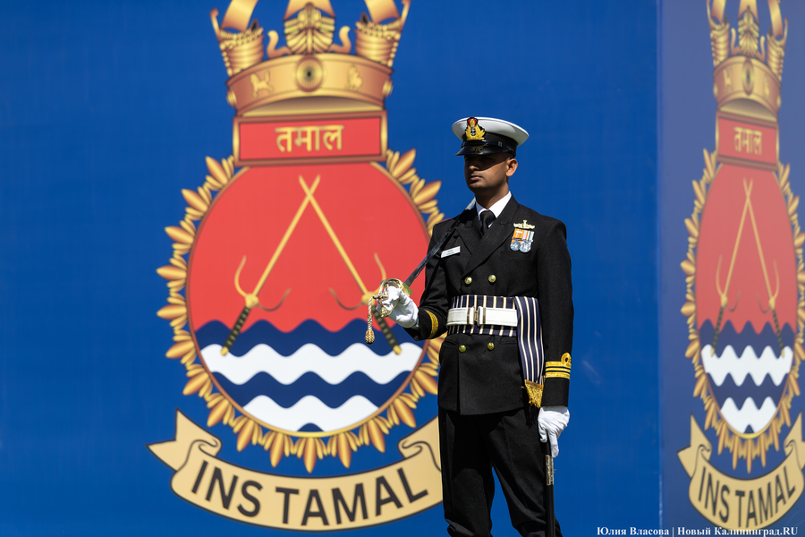 «Меч» для Индии: в Калининграде передали индийским ВМС фрегат с завода «Янтарь» (фото)