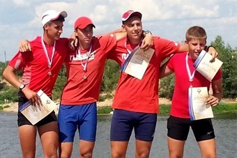 Региональная сборная завоевала серебро на первенстве России по академической гребле 