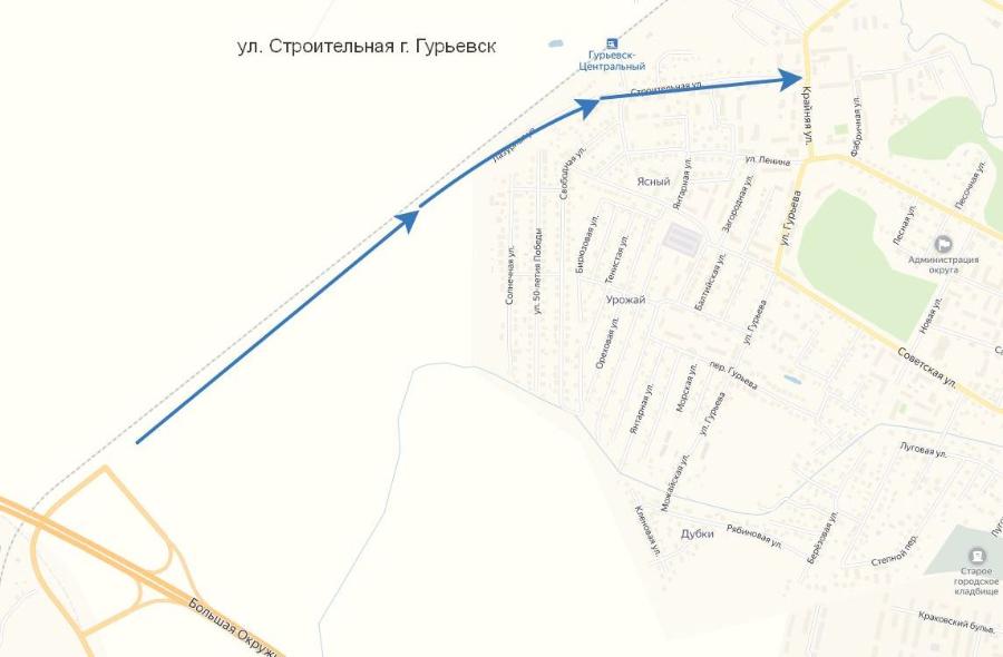 Подольский: подрядчик обещал построить новый въезд в Гурьевск до конца года