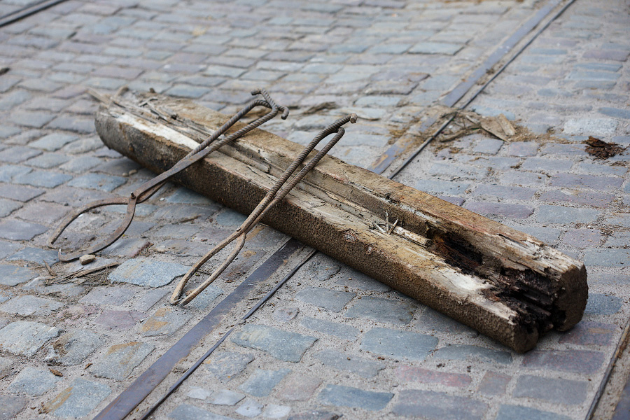 Ради трамвая придется потерпеть: что происходит на пр. Мира из-за перекладки рельсов (фото)