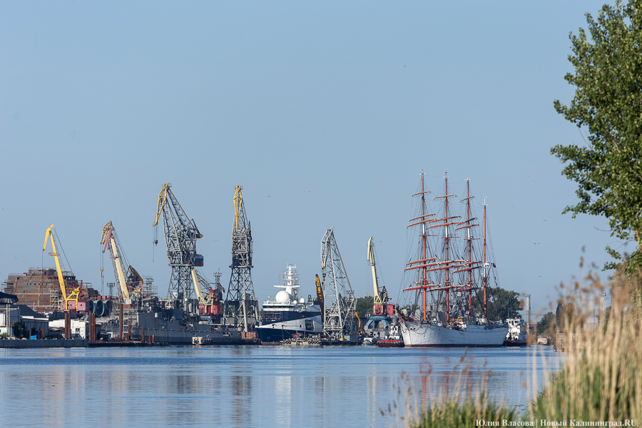 «Седов» заходит в морской канал. Посмотрите, как это красиво (фото)