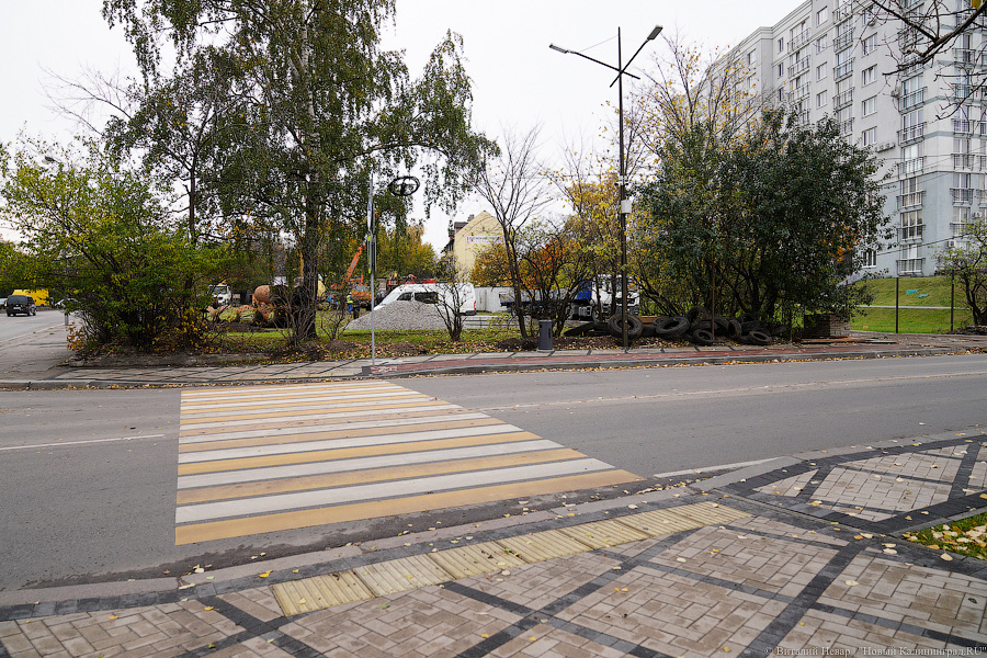 «Право имеем»: рядом с немецким домом на ул. Галицкого начали устанавливать забор